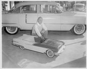 Billy Brown with miniature car